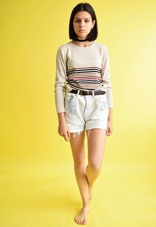 90'S RETRO GRUNGE KNITTED TOP JUMPER