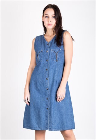 VINTAGE 90S DENIM DRESS