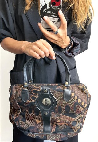 KILIM TAPESTRY VINTAGE ABSTRACT BOHO BAG