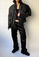 VINTAGE FADED BLACK LEATHER JACKET