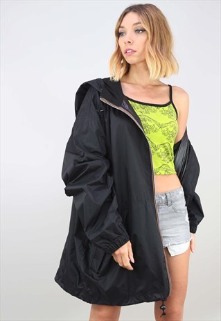 VINTAGE OVERSIZED K-WAY FESTIVAL WATERPROOF RAIN JACKET
