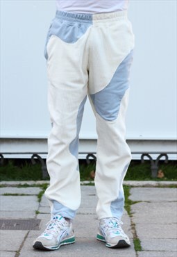 Handmade Corduroy Trousers Mixed in Off-White