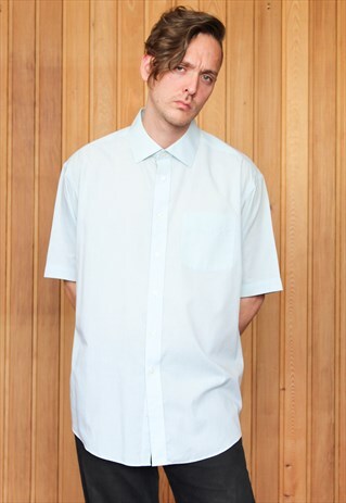 VINTAGE 1990S BLUE SHIRT