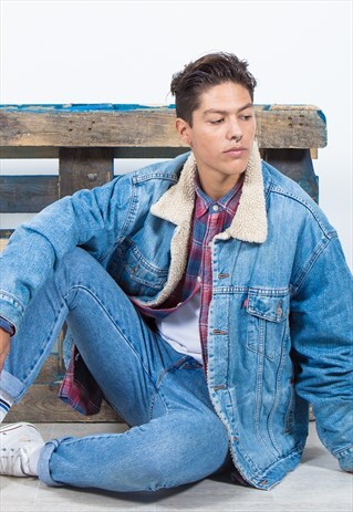 VINTAGE 80S ORIGINAL LEVI'S SHEEPSKIN JACKET / 0254
