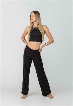 Halo Pants in Black Bamboo
