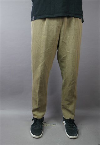 VINTAGE WORK TROUSERS IN BROWN