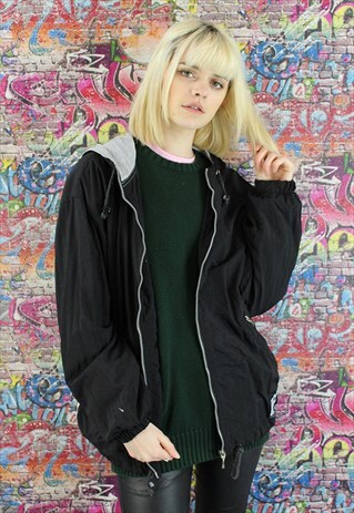 VINTAGE 90S SHELL JACKET/WINDBREAKER. UNISEX SPORTSWEAR.