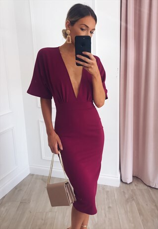 SADIE DRESS - MAGENTA