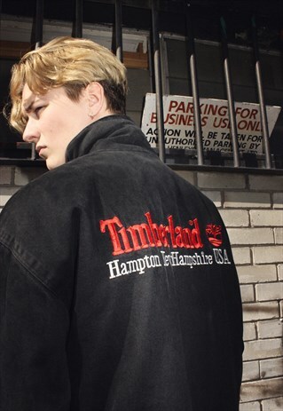 VINTAGE TIMBERLAND BLACK JACKET