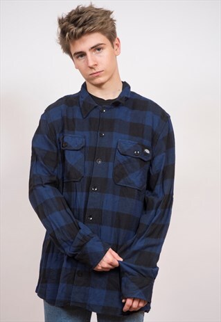 VINTAGE DICKIES CHECK FLANNEL SHIRT