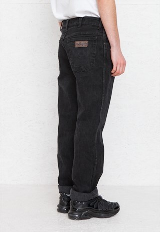 VINTAGE BLACK WRANGLER DENIM JEANS