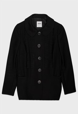 Moschino black buttoned wool jacket