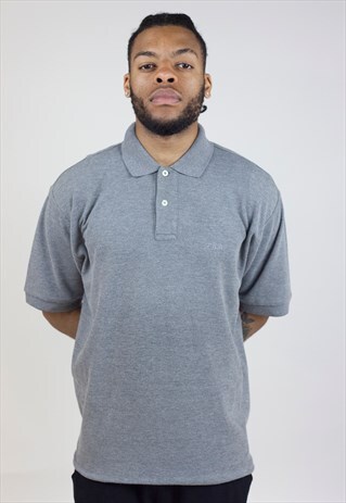 VINTAGE 90'S FILA GREY POLO SHIRT