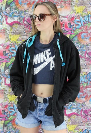 VINTAGE NIKE HOODIE/HOODED SWEATSHIRT. BRANDED SPORTSWEAR.