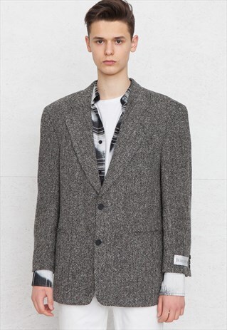 VINTAGE GREY BERLUCCI BLAZER JACKET