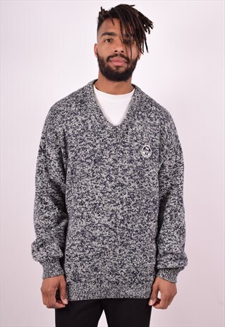 NORTH SAILS MENS VINTAGE JUMPER SWEATER XL NAVY BLUE 90S