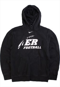 Vintage  Nike Hoodie AER Football Heavyweight Black Small