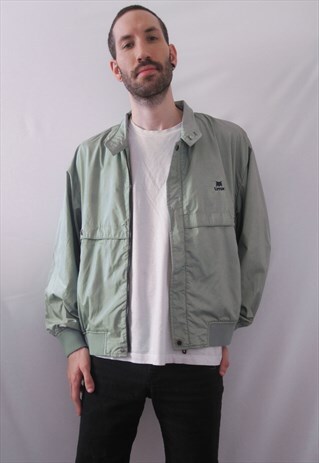 VINTAGE LYNX GREEN SHINY LIGHT JACKET WINDBREAKER