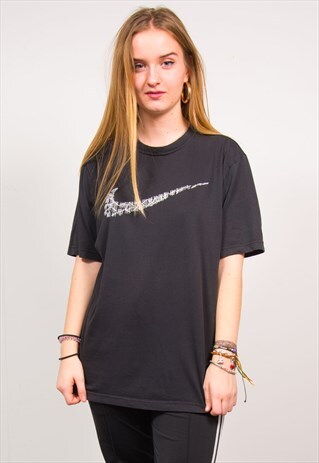 NIKE VINTAGE 90'S BLACK SHORT SLEEVE SPORTS T-SHIRT