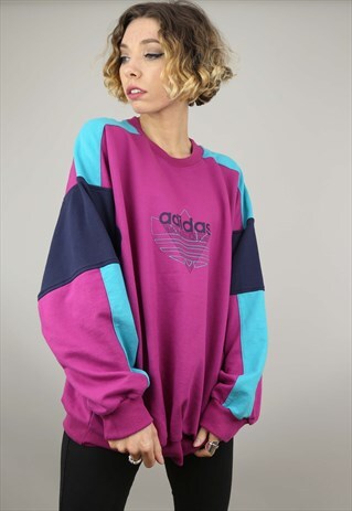 VINTAGE 80S/90S OVERSIZED ADIDAS SWEATER SWEATSHIRT