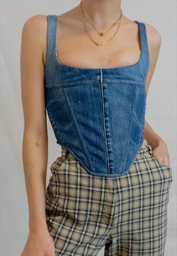 Levis Denim corset made out of old Levis jeans