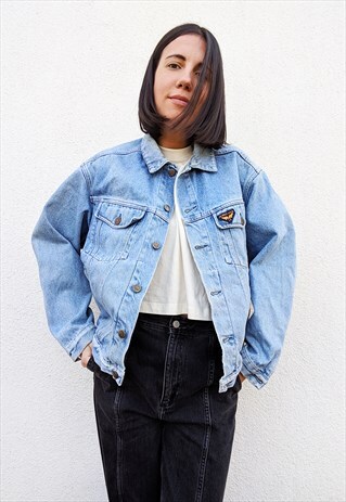 VINTAGE AVIREX OVERSIZED JEANS DENIM JACKET