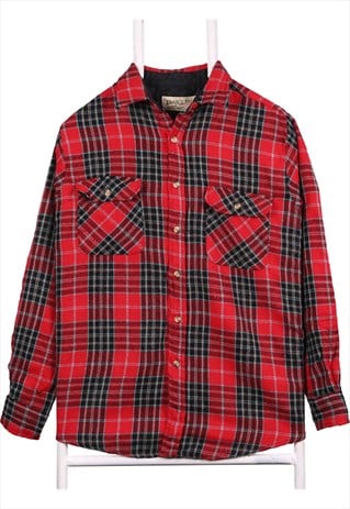 VINTAGE 90'S TRAILS END SHIRT LUMBERJACK CHECK BUTTON UP