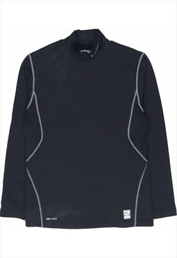 Nike 90's Swoosh Pullover Jersey Medium Black