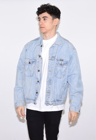 VINTAGE 90S LIGHT BLUE WRANGLER DENIM JACKET