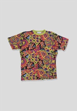 Vintage 90s Carrera All-Over-Print Graphic T-Shirt