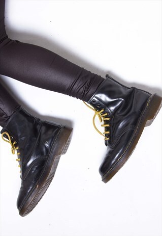 VINTAGE 90S DR MARTENS 8 EYELET BOOTS ID:9005
