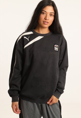 VINTAGE PUMA EMBROIDERED LOGO SWEATSHIRT