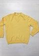 90's Vintage Harrod's Jumper Yellow Wool
