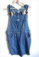 VINTAGE DENIM DUNGAREE JUMPSUIT ROMPER OVERALL SKIRT