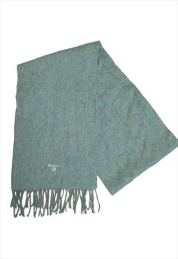 Barbour Lambs Wool Scarf Men's Turquoise