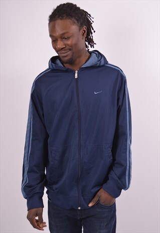 VINTAGE NIKE HOODIE SWEATER NAVY BLUE