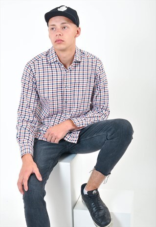 VINTAGE LONG SLEEVE CHECKED SHIRT
