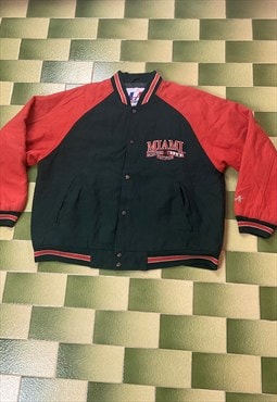 Vintage Miami Hurricanes Wool Blend Varsity Jacket Mens L