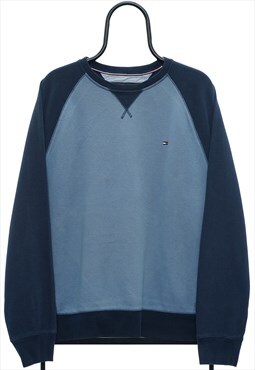 Vintage Tommy Hilfiger Blue Sweatshirt Mens