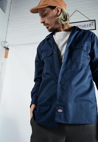 DICKIES WORKWEAR SHIRT IN BLUE