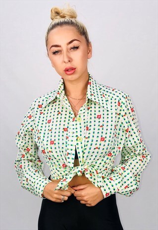 VINTAGE OVERSIZED PATTERN SHIRT
