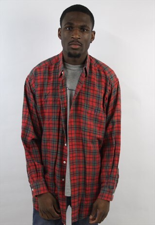 VINTAGE POLO RALPH LAUREN TARTAN SHIRT