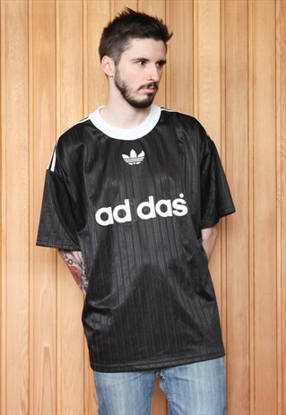 VINTAGE 1990S BLACK ADIDAS T-SHIRT
