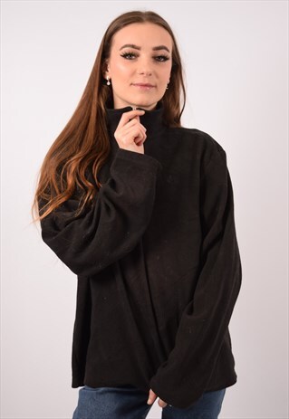 VINTAGE STARTER FLEECE JUMPER OVERSIZED BLACK