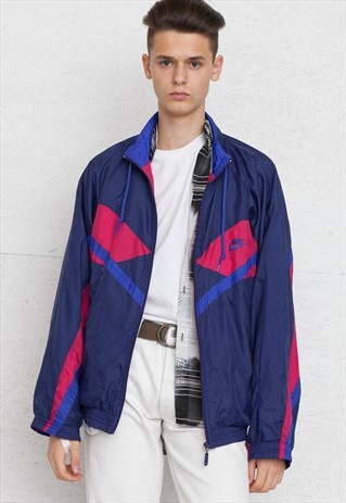 VINTAGE PURPLE NIKE ZIP TRACK JACKET