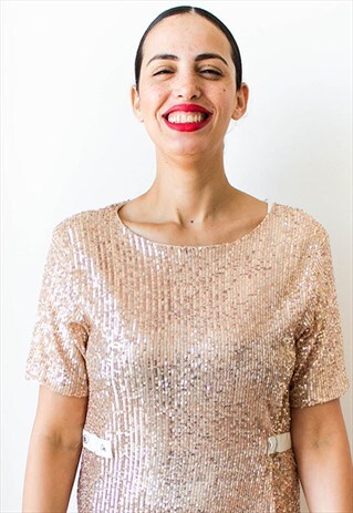 MINI DRESS IN SEQUINS