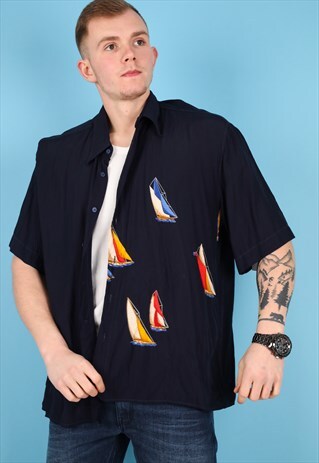 VINTAGE PATTERN SHIRT IN MULTI NS155