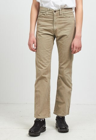 VINTAGE BEIGE LEVI'S CORDUROY TROUSERS BOTTOMS
