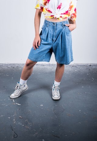 VINTAGE 1990S BLUE DENIM SHORTS
