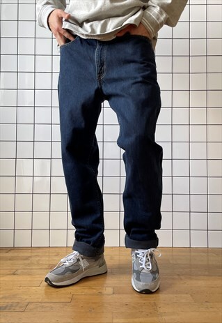 Vintage LEVIS Jeans Denim Pants Blue Indigo 80s Orange Tab